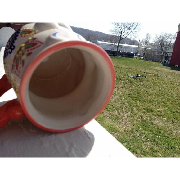 New Yokohama Studio Hand Painted Monkey Boho Artisan Coffee/Tea Mug - Picture 7 of 8